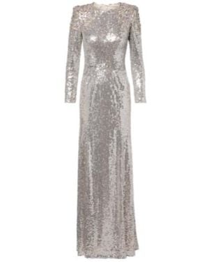 Jenny Packham Dulcet Sequined Gown - Gray