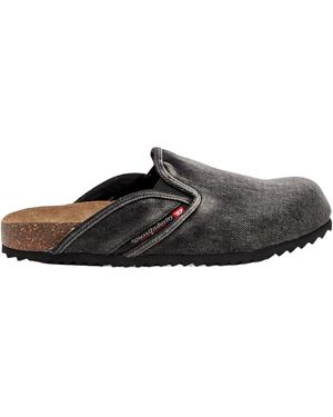 DIESEL D-Woodstock Slippers - Brown