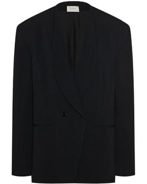 The Row Alda Double-Breasted Blazer - Black