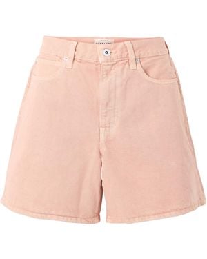 SLVRLAKE Denim Walker Denim Shorts - Pink