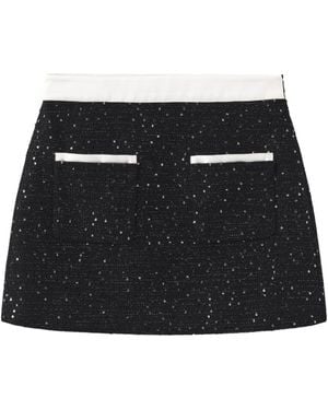 Marissa Chiara Double Pocket Scented Miniskirt - Black