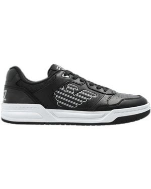 EA7 Sports Shoes With Logo - Black