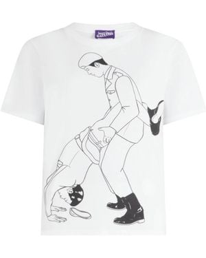 Jean Paul Gaultier Graphic-Print T-Shirt - White