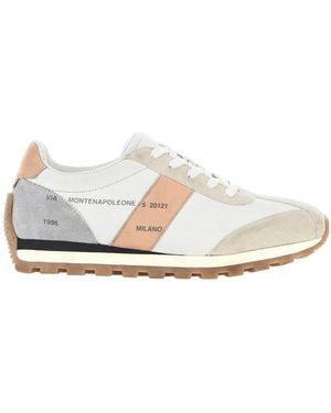 Hogan H671 Paneled Leather Sneakers - White