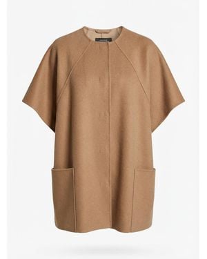 Weekend by Maxmara Short Style Cloak Casual Jacket - Brown