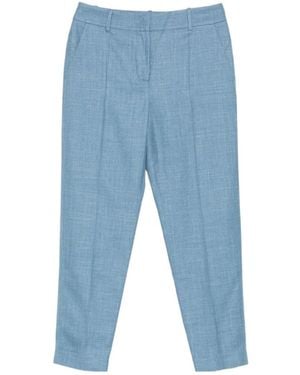 Eleventy Casual Trousers With Belt Loops - Blue