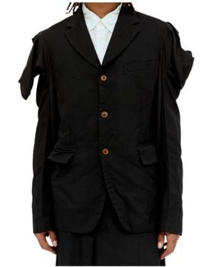 Comme des Garçons Comme Des Garons Homme Plus Layered Sleeves Blazer - Black