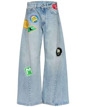 MM6 by Maison Margiela Wide-Leg Jeans - Blue