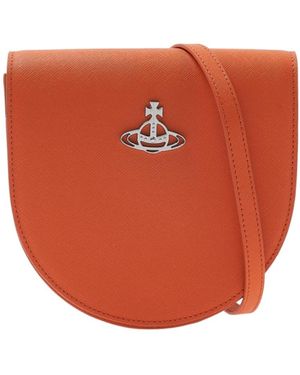 Vivienne Westwood Logo Shoulder Bag - Orange