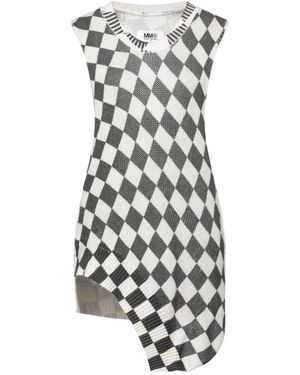 MM6 by Maison Margiela Multi-colour Sleeveless Knit Top - White