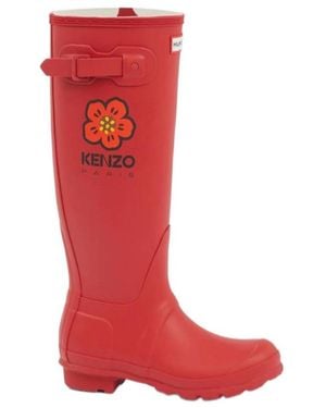 KENZO X Hunter Wellington Boots - Red