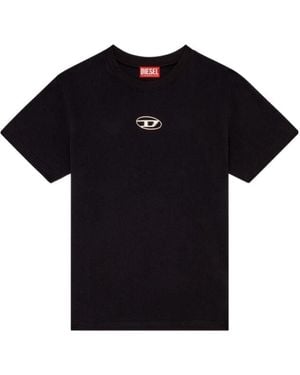 DIESEL Open-Necked Shirt - Black