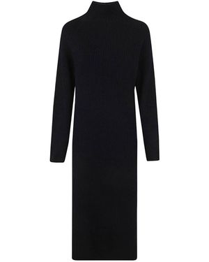 A.P.C. Long-Sleeved Knitted Dress - Black