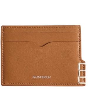 JW Anderson Logo Card Holder - Brown