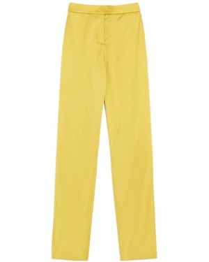 Valentino Tailored Straight-Leg Trousers - Yellow