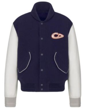 Dior And Kaws Varsity Jacket - Blue