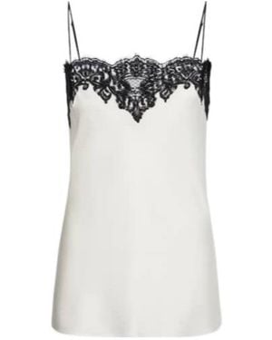 Stella McCartney Lace-Trimmed Satin Camisole - White