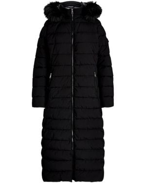 Ralph Lauren Real Leather Long Puffer Jacket - Black
