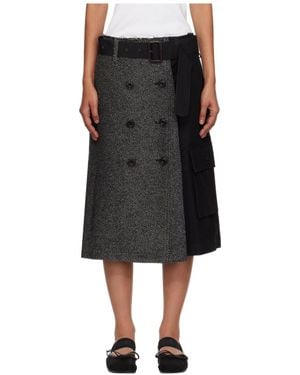 ANDERSSON BELL Whitney Trench Pleated Midi Skirt - Black