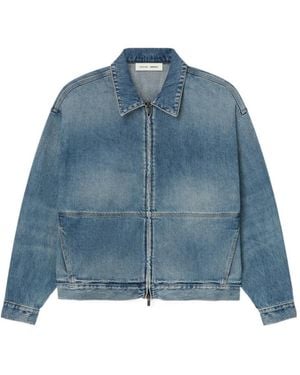 Fear Of God Zip-Up Denim Jacket - Blue