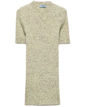 Prada Short-Sleeved Crewneck Jumper - Green