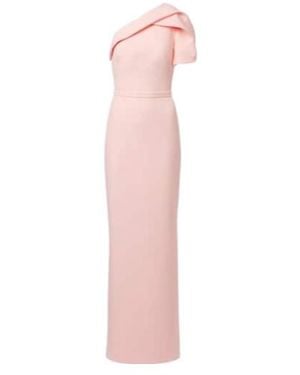 Safiyaa One-Shoulder Crepe Dress - Pink