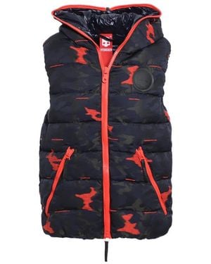 Hydrogen Hooded Down Vest - Blue