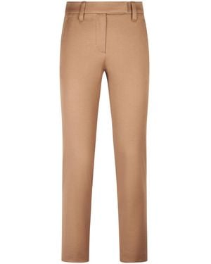 Brunello Cucinelli Tailored Straight-Leg Pants - Natural