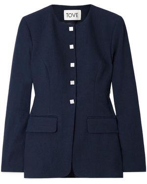 TOVE Long-Sleeved Casual Jacket - Blue