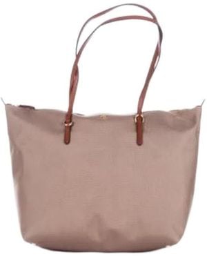 Ralph Lauren Lauren Logo Patch Large Top Handle Bag - Brown