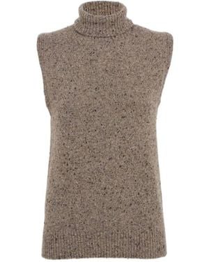 The Row Cashmere Turtleneck - Brown