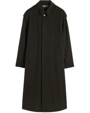 Aspesi Single-Breasted Coat - Black