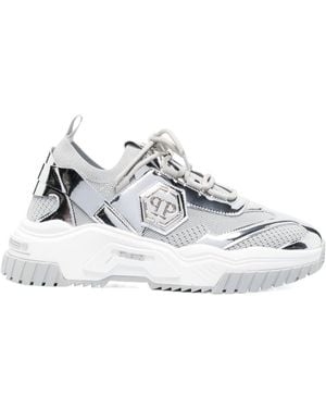 Philipp Plein Runner Predator Low-Top Trainers - White