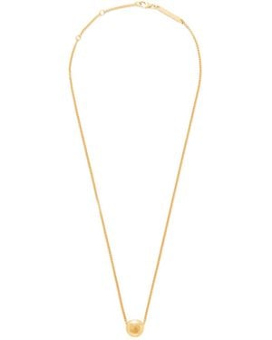 Loewe Anagram Pebble Necklace - Metallic