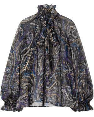 Etro Bow Print Shirt - Grey
