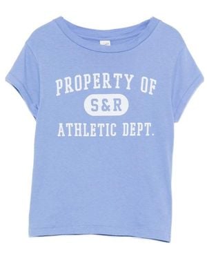 Sporty & Rich Crew Neck T-Shirt - Blue