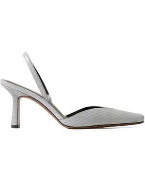 Neous Stiletto Heel Slingback Sandals - White