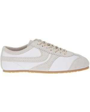 Dries Van Noten Suede-Panelled Trainers - White