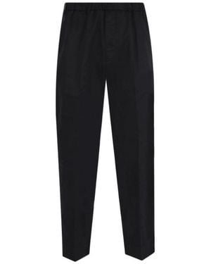 Jil Sander Elasticated Waistband Trousers - Black
