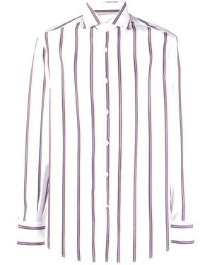 Brunello Cucinelli Striped Button-Down Shirt - White