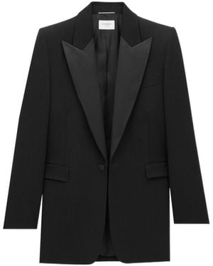 Saint Laurent Tuxedo Single-Breasted Jacket - Black