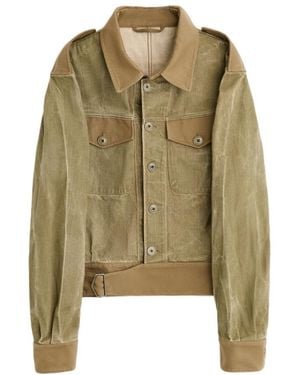 Our Legacy Epaulet Belted Jacket - Green