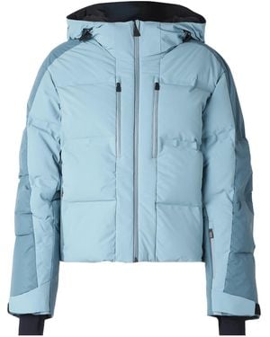 Aztech Mountain Super Nuke Two-Tone Padded Shell Down Ski Jacket - Blue