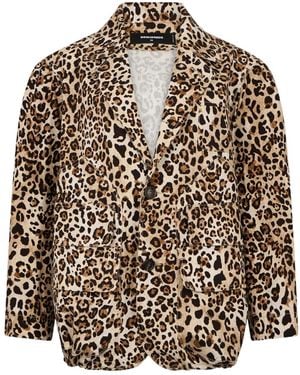 DSquared² Animal Print Single-Breasted Jacket - Multicolour