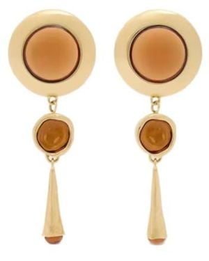 Givenchy Sculpted Gem Earrings - Metallic