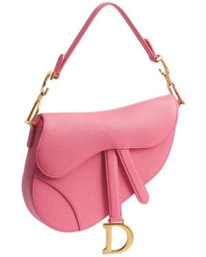 Dior Small Saddle Bag With Strap - Pink