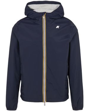 K-Way Jack Hooded Zip-Up Jacket - Blue