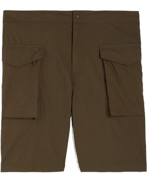 Aspesi Lou Bis Poplin Shorts - Green