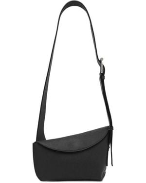 McQueen T-Bar Sling Crossbody Bag - Black