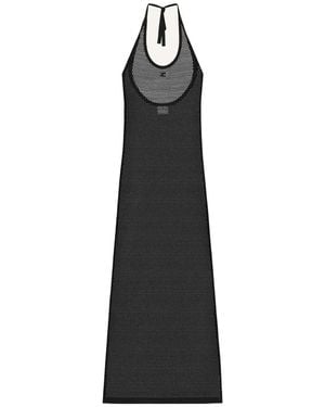 Courreges Cotton Long Tank Dress - Black